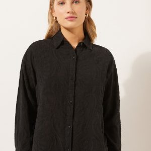Cropped Jacquard Shirt