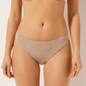 Swimsuit Bottoms Golden Glitter