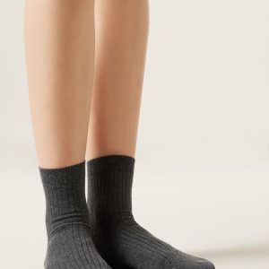 Cashmere Blend Short Socks