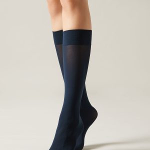 30 Denier Semi Opaque Microfiber Knee-Highs